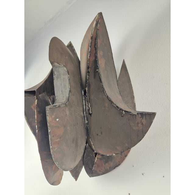 Ponzio IV, Abstract Constructivist Sculpture, 1960s, Sheet Metal For Sale - Image 5 of 16