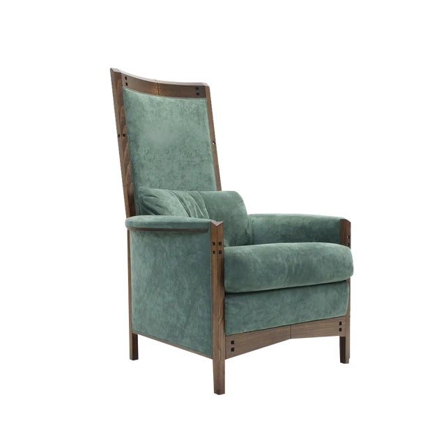 Art Deco Highback Peggy Galaxy Armchair by Umberto Asnago for Giorgetti, Italy, 1990s For Sale