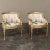 Antique Italian Neoclassical Louis XVI Petite Giltwood Bergeres ~ Armchairs are the perfect choice for cozy seating...