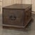 18th Century Dutch Provincial Solid Oak Trunk With Hand-Forged Iron Handles For Sale - Image 9 of 17