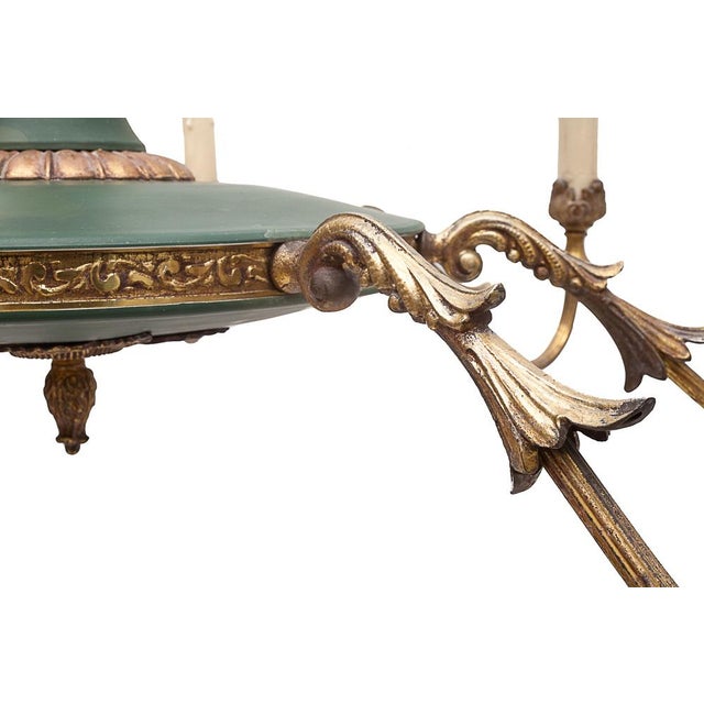 1930s Large Napoleon Eight-Light Chandelier, 1930s For Sale - Image 5 of 10