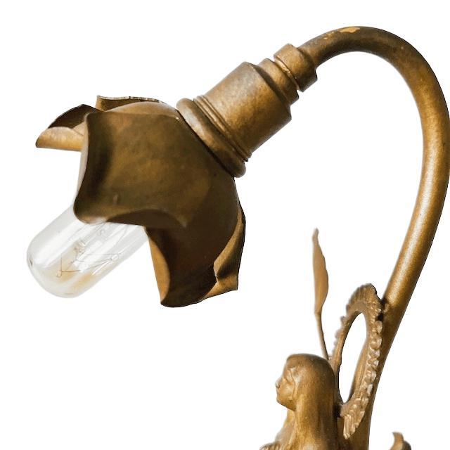 Antique Brass Lourdes Souvenir Lamp, 1910s For Sale - Image 6 of 12