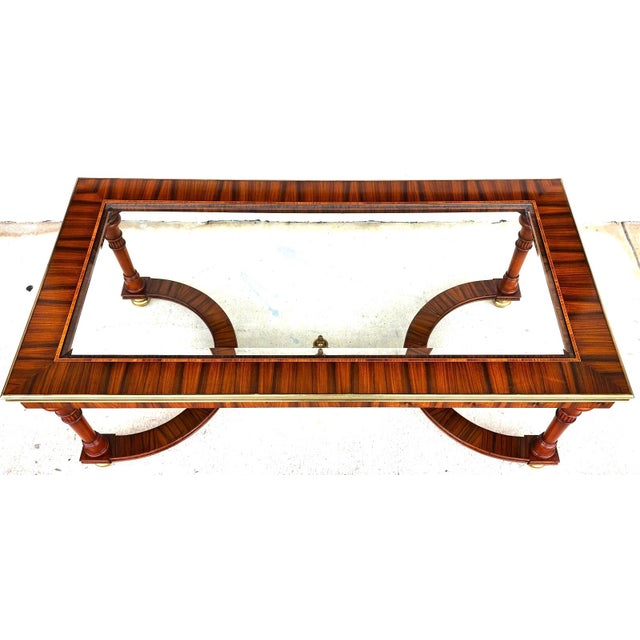 French Maitland Smith French Empire Cocktail Table For Sale - Image 3 of 18