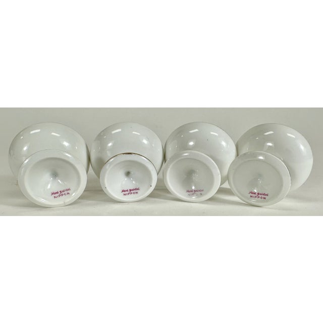 Ceramic Antique Morimura Bros. Nippon Five Piece Sauce Set For Sale - Image 7 of 9