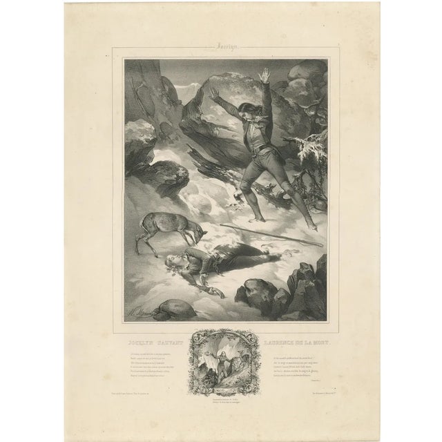 Maurin, Jocelyn Sauvant Laurence de la Mort, 1840, Lithograph For Sale
