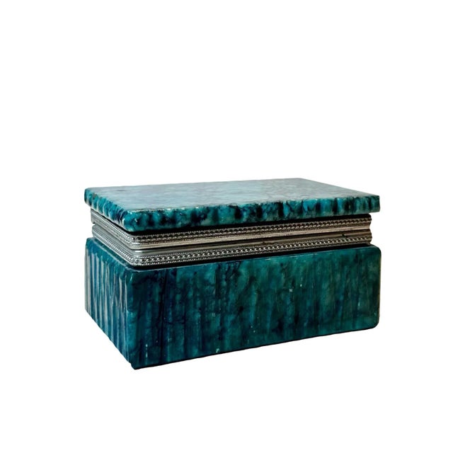 1950s Mid Century Italian Alabaster Box For Sale - Image 4 of 7