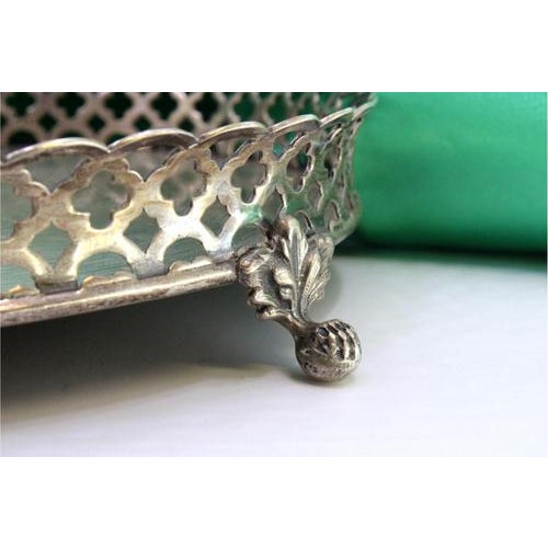 Silver Ticket Booth with Grate and Claw-Shaped Feet For Sale - Image 4 of 7