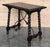 19th Spanish Side Table with Cared Turned Legs and Iron Stretcher For Sale - Image 4 of 18