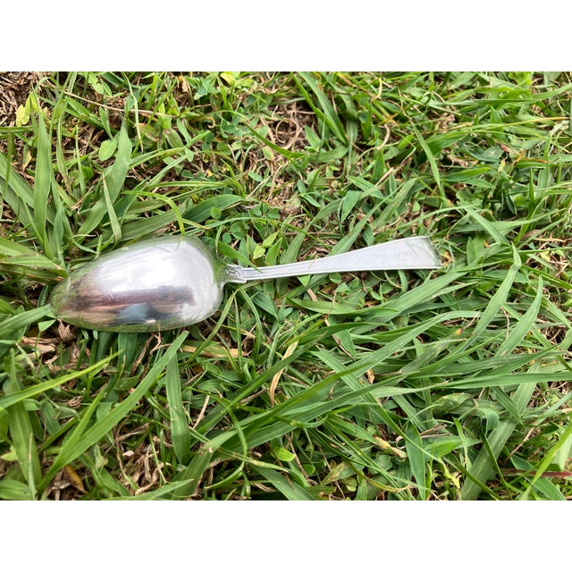 American 1924 Dated J. A. Staff & Son Sterling Silver Spoons - A Pair For Sale - Image 3 of 18