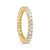 Contemporary 14K Yellow Gold 2.00 Cttw Shared Prong Set Princess Cut Diamond Eternity Band Ring (J-K Color, SI1-S For Sale - Image 3 of 6