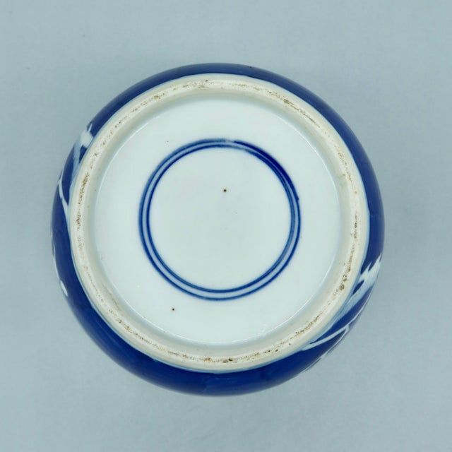Mid 19th Century Antique Chinese Blue & White Prunus Ginger Jar – Qing Dynasty, 19th Century For Sale - Image 5 of 6