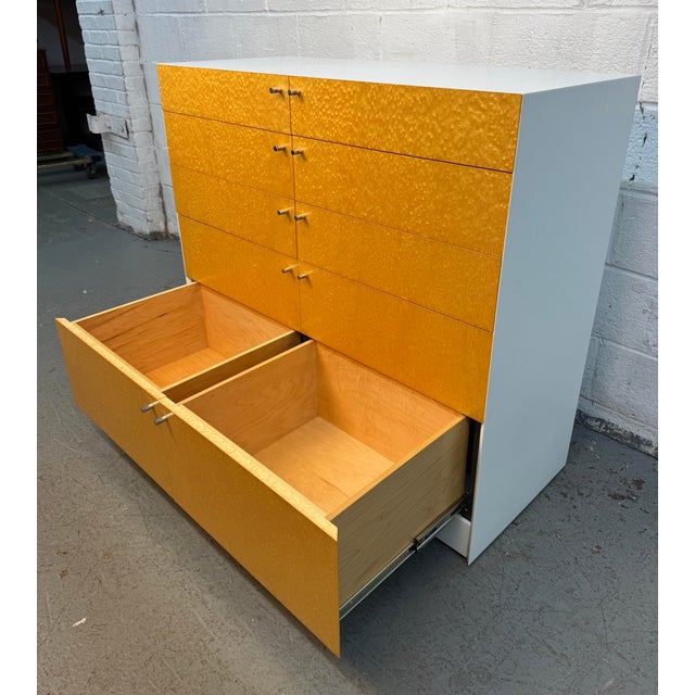 Mid 20th Century Modern Birdseye Maple Twelve-Drawer Dresser For Sale - Image 10 of 18