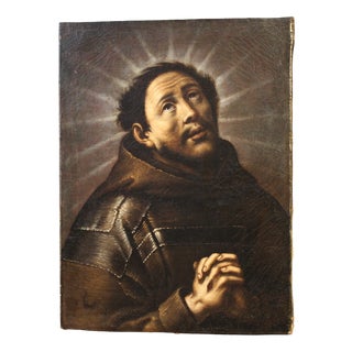 Italian Artist, Ecstasy of Saint Francis, 1780, Oil on Canvas For Sale