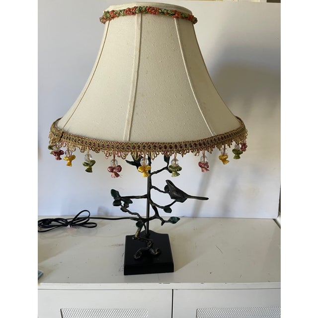 Vintage 1970s Bronze Birds Lamp For Sale In Miami - Image 6 of 7