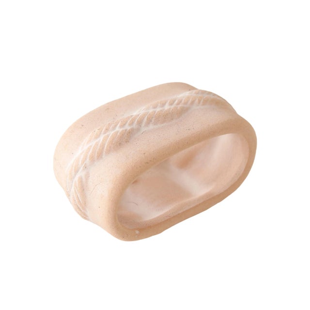 Coastal Ceramic Napkin Rings - Set of 6 For Sale In Tampa - Image 6 of 8