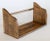 Brown Mid-Century English Tiger Oak Table Top Book Trough Rack Stand For Sale - Image 8 of 8
