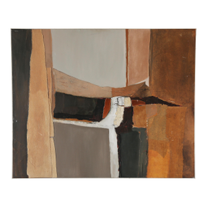 Robert Vick, Modernist Abstract Collage, Tuscan Landscape, 1970s