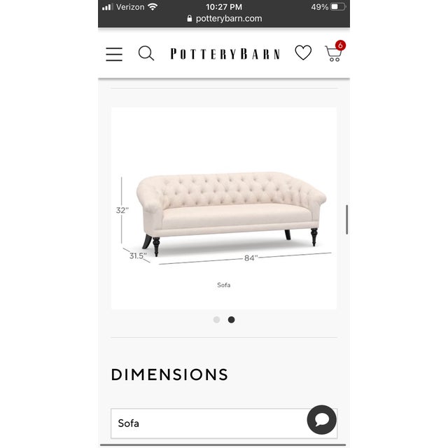 Like new! Relocating and have too much furniture. Beautiful natural settee from Pottery Barn. No scratches, tears or...