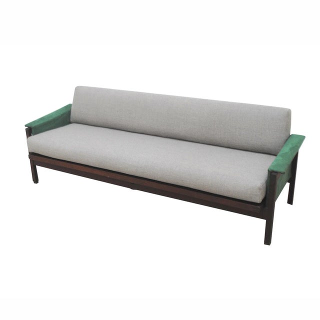 Brown Danish 3-Seat Sofa, 1960s For Sale - Image 8 of 8