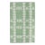 Green Geometric Design Handmade Kilim Runner 3' X 16' For Sale