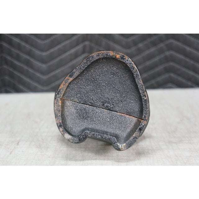 Antique Hubley Art Deco Cast Iron Modernist Black Cat Doorstop Paperweight 10" For Sale - Image 9 of 13