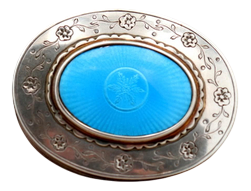 Silver Box with Elliptical Shape