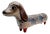 Mid-Century Tonalá Pottery Dachshund Folk Art Sculpture 13" Mexico For Sale