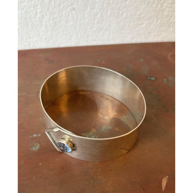 Art Deco 935 Silver Bangle with Laurin Hallmark by Eugen Dettinger Pforzheim, Germany, 1930s For Sale - Image 9 of 12