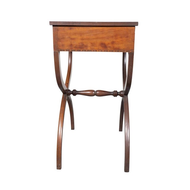 Brown Pair of Regency Style Mahogany End Tables For Sale - Image 8 of 18