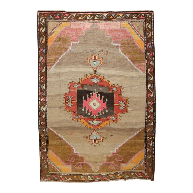 Vintage Zabihi Collection Turkish Kars Rug For Sale
