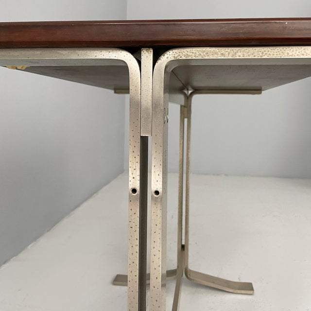 Italian Modern Wood and Steel Desk from Formanova, 1970s For Sale - Image 14 of 18