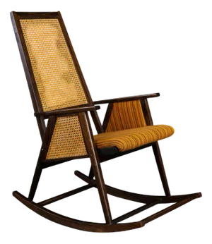 Vintage Yellow Rocking Chair