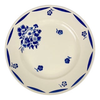 Demi-Porcelain Cake Plate from Badonviller, 1920s For Sale