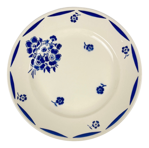 Demi-Porcelain Cake Plate from Badonviller, 1920s