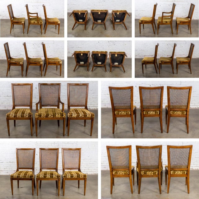 1960s American Modernist Dining Chairs Custom Folio 3 Collection by Henredon Set of 6 For Sale - Image 14 of 18