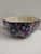 This 1950, 8-Sided Red and Blue Floral Bowl Made by Stoke-On-Trent England, has a lusterware inner finish. There are blue...