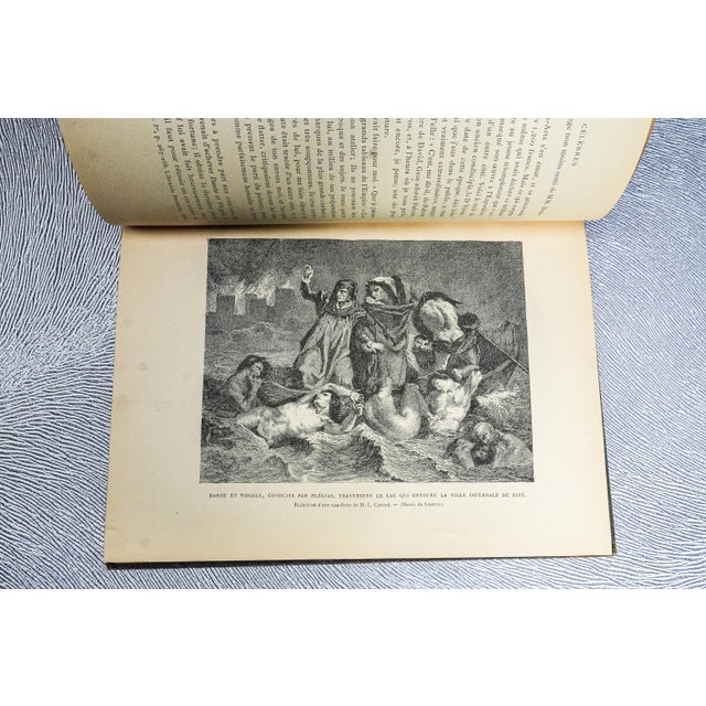 Unusual Paris France Presention Antique Leather Art Book Eugène Delacroix French Illustration Engraving For Sale - Image 10 of 13