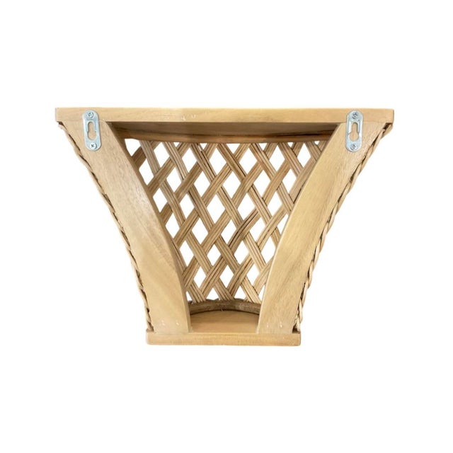 Rattan Trellis Wall Bracket For Sale - Image 4 of 7