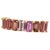 Natural Multi-Shade Sapphire Ring Size 6.5 and resizable set in 14k Rose Gold with 4.20 TCW Certified $4,950 217582 This...
