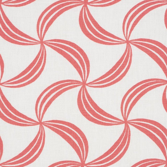 Traditional SAMPLE - Schumacher Ambrosia Fabric In Coral For Sale - Image 3 of 5