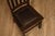 Mission Mission Style Antique Oak Rabbit Ear Side Chair With Leather Seat For Sale - Image 3 of 18