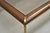 Late 20th Century Vintage Lane Mid Century Modern Sculpted Brass Metal Wood Glass Top Coffee Table For Sale - Image 5 of 14