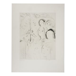 Mily Possoz, The Christmas Tree, Original Signed Engraving For Sale