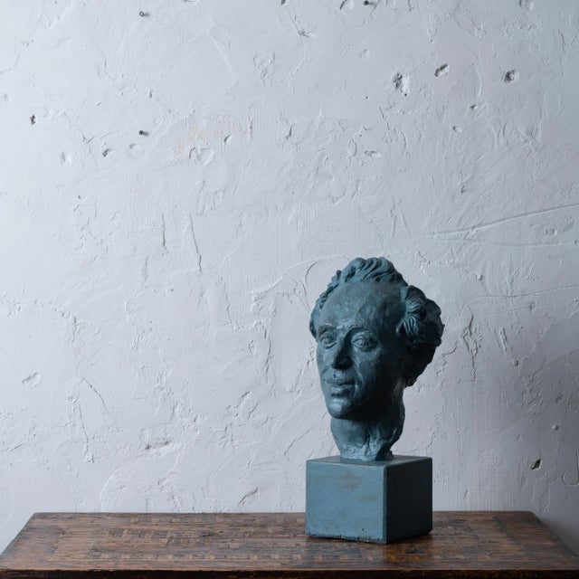 Ephraim Doner Plaster Bust by Florence Fiore For Sale In Savannah - Image 6 of 7