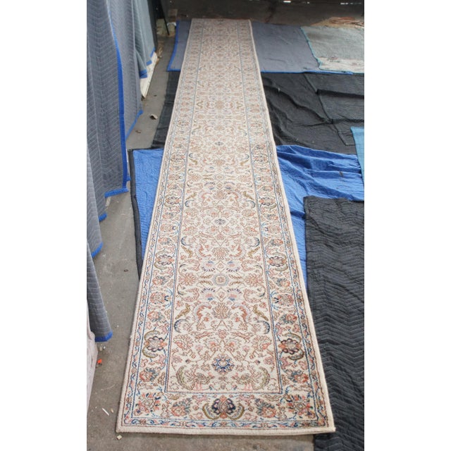 Karastan 100% Wool Floral Palmette Animal 738 Area Rug Runner Mat 2.5' X 20' For Sale - Image 4 of 15