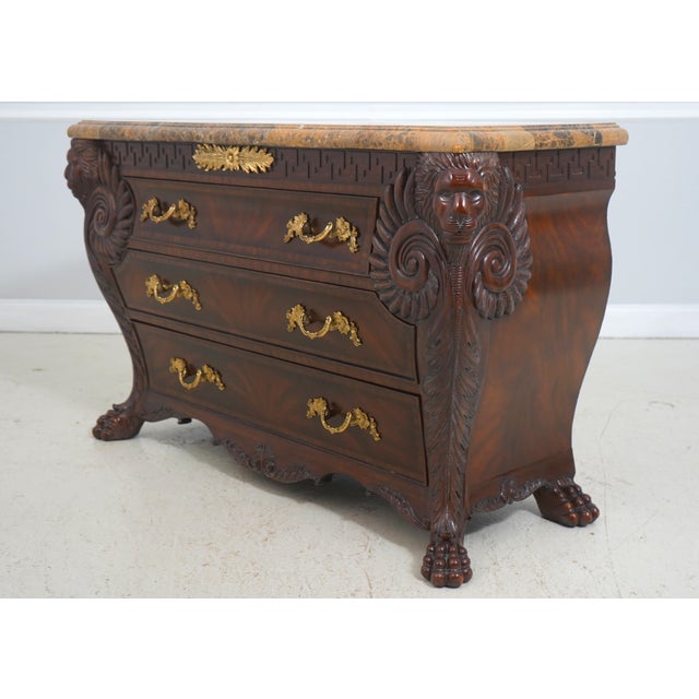 Age Approx. 25 Years Old Details Fine Carved Details High Quality Construction Bombe Curved Sides Large Impressive Chest...