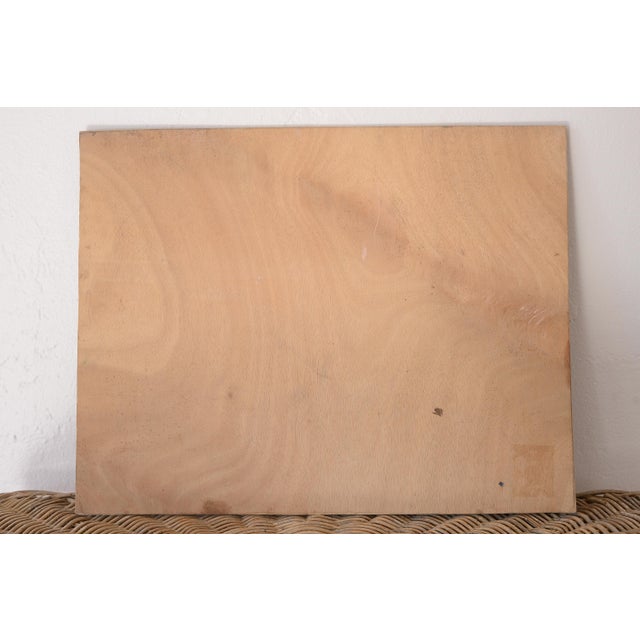 Vintage Painted Embossed Aluminum Lion Art Wallhanging For Sale - Image 11 of 11