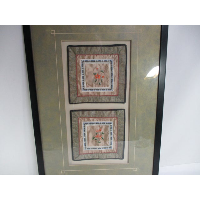 Vintage Framed Chinese Silk Embroidery Panels For Sale - Image 4 of 14