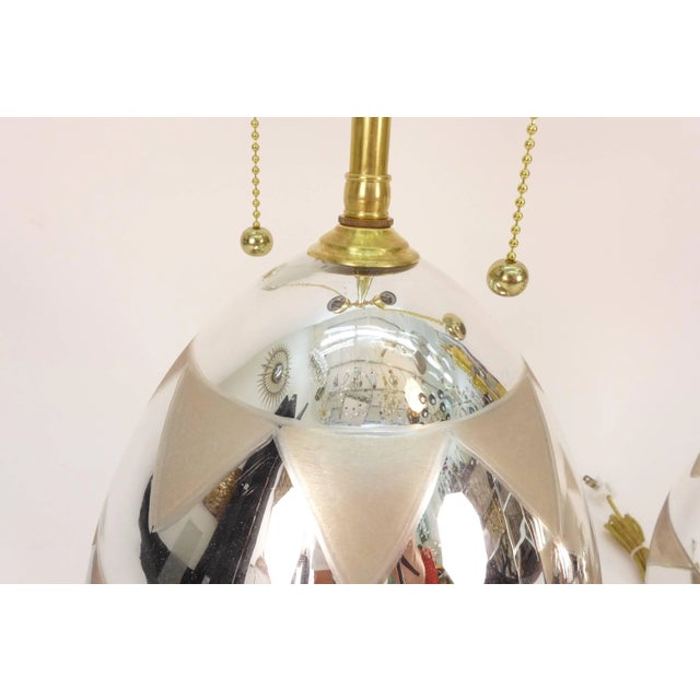 Mercury Glass Table Lamps For Sale In New York - Image 6 of 7