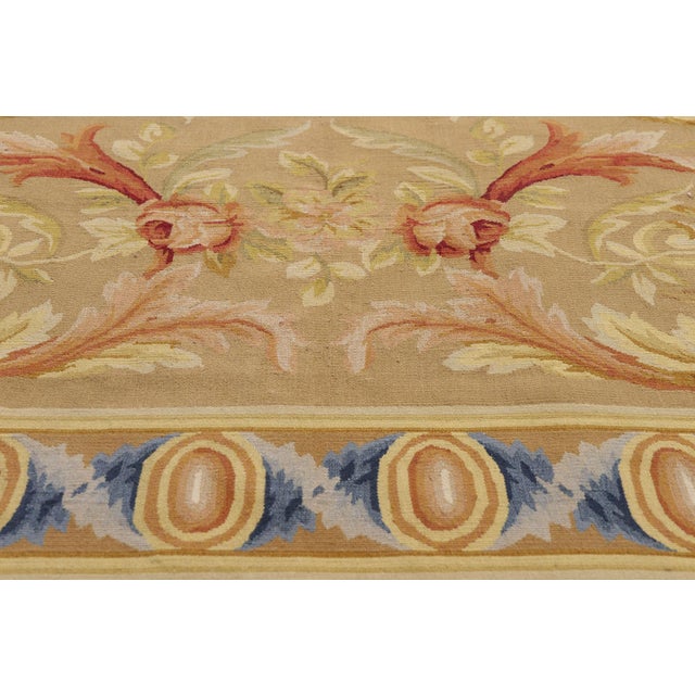 Mid 20th Century Vintage Chinese Aubusson Rug, 08'11 X 12'05 For Sale - Image 5 of 10